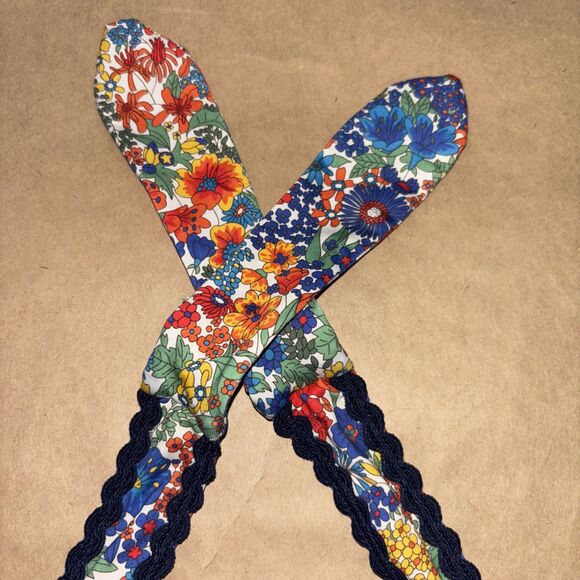 Crew rickrack halter bikini top Liberty Margaret Annie print Size Small - Picture 3 of 7